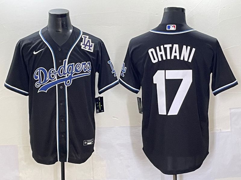 Men 2025 Los Angeles Dodgers 17 Ohtani Black Three generations Fashion Nike MLB Jersey style 70424